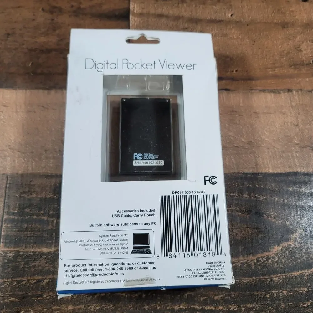 Digital decor Digital Pocket Viewer for your pocket wallet or purse